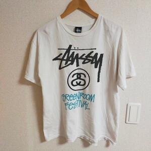 STUSSY ステューシー GREENROOM FESTIVAL プリントTシャツ 半袖 2011 M ホワイト(白)