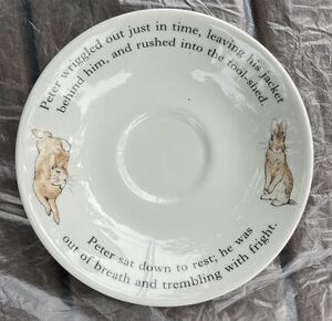 英国王室御用達　WEDGWOOD Peter rabbit 英国製　ウエッジウッド　ピーターラビット　ソーサー　14.5cm 送料無料