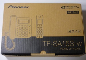 Pioneer 電話機 TF-SA15S デジタル コードレスホン (電話器パイオニア