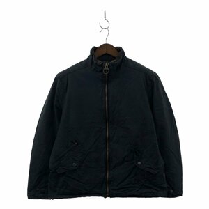 Barbour バブアー CLAXTON JACKET 防寒 ヨーロッパ古着 シルコイル ネイビー (メンズ XL) P1646