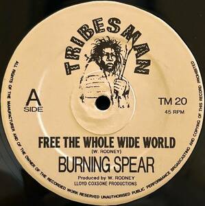 Burning Spear - Free The Whole Wide World / 映画『Rockers』で有名な「Jah No Dead」のロング・ヴァージョンも収録した檄レア盤！