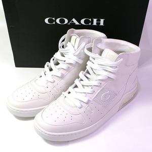 COACH スニーカー CITYSOLE ハイ トップ スニーカー CB252 #10（28cm） 白 メンズシューズ コーチ 新品同様品 質屋 神戸つじの-240463