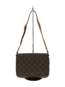 LOUIS VUITTON◆ミュゼット・タンゴ・ショートショルダー_モノグラム_BRW/PVC/BRW/M51257/ヌメ側使用感