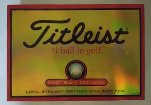 【外箱傷有】送料無料 新品 1ダース 12球 ゴルフボール タイトリスト HVC SOFT DISTANCE ホワイト TITLEIST