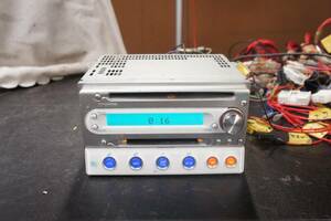 FM-341MCD 20P純正変換ハーネス付 オーディオ 2DIN AUX MD CD FM AM ヘッドユニット スズキ 難あり @6063s