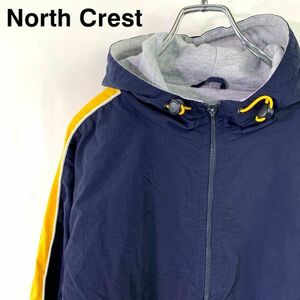 訳あり north crest レディース　フルジップパーカ―　ブルゾン　サイズ L ネイビー