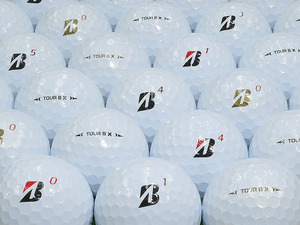 ABランク ロゴなし BRIDGESTONE GOLF TOUR B X 2022年モデル ホワイト系混合 30個セット