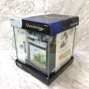 ●送料無料 未使用品 GEX Glassterior SILENT 200 グラステリア サイレント 200 キューブ H 20x20x24cm 水容量 8L 観賞用 ガラス水槽セット