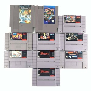 NES/SNES BATMAN/STREET FIGHTERⅡ他 ゲームソフト まとめ売り 10本セット＊簡易検査品