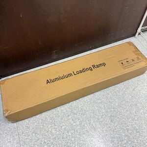 A129 新品 未開封品 折り畳み式 アルミラダー スロープ 228cm 80kg アルミブリッジ バイク 積み込み 積み下ろし 現状品 CARR