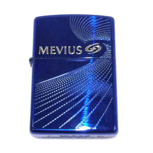 ジッポー メビウス MEVIUS デザイン メタリックブルー 高さ5.5cm 喫煙具 喫煙グッズ 保存箱付き ZIPPO QG021-18