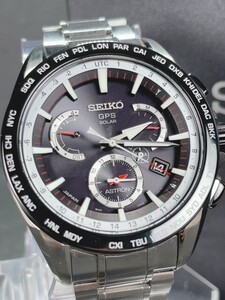 極美品 セイコー SEIKO アストロン ASTRON GPS ソーラー 腕時計 ソーラーGPS衛星電波時計 デュアルタイム SBXB051 8Xシリーズ 動作確認済み