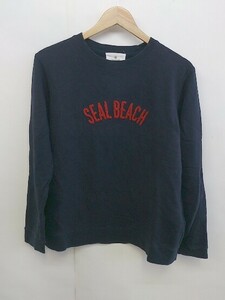 ◇ Sonny Label サニーレーベル URBAN RESEARCH 刺繍 長袖 トレーナー サイズM ネイビー レッド系 レディース P