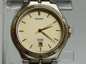 ◇ CITIZEN シチズン EXCEED エクシード 2710-956648 クォーツ メンズ腕時計 稼働品【001】