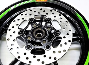 送料無料 ワンオフksr2,ksrpro,ksr110,z125pro用大径リアフローティングビックディスクローター 190mm ブラックksr80