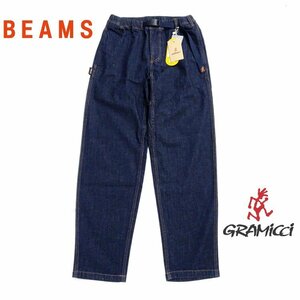 【1円/タグ付未使用】グラミチ×ビームス GRAMICCI×BEAMS 別注 ワイド デニム オーバーパンツ ジーンズ ONE WASH Sサイズ 43756