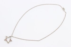 GEORG JENSEN ジョージジェンセン シルバー925 ネックレス ペンダント ♯178 星 スター チェーン アクセサリー 3696-A