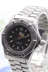 美品□□TAGHEUER タグホイヤー プロフェッショナル 2000 WK1310 クォーツ ステンレス レディースウォッチ 時計 ケース付 管理1905