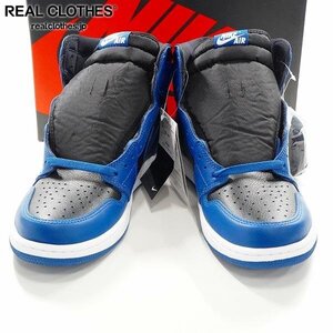 【未使用】NIKE/ナイキ AIR JORDAN 1 Dark Marina Blue エアジョーダン1 ダークマリーナブルー 555088-404/30 /080