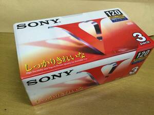 【未使用/未開封】SONY 「ソニーのVHSビデオテープ」 (1箱/3Pack入り）