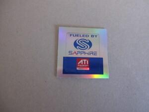 Sapphire サファイア ATI RADEON エンブレムシール ステッカー 未使用品