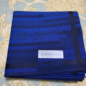 カルバンクライン Calvin Klein ハンカチ ブルー 未使用A