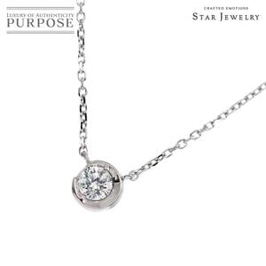 スタージュエリー Star Jewelry ダイヤ 0.10ct ネックレス 40cm K18 WG ホワイトゴールド 750 Diamond Necklace 90254104