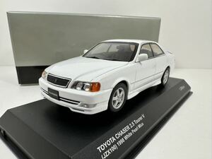used car 1/43 京商 トヨタ チェイサー 2.5 Tourer V JZX100 1998 ホワイトパール 【管理番号7】 