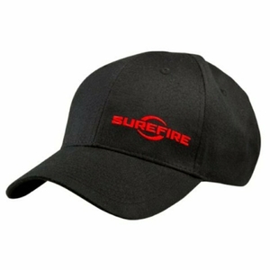 【未使用】SUREFIRE CAP キャップ 帽子 ロゴ入り ブラック アジャスター付フリーサイズ シュアファイア
