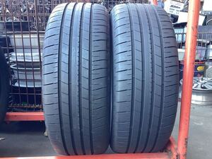 215/55R18 95H 2本 ブリヂストン トランザ T005A 2020年製 バリ溝 中古 (101153K1702) TURANZA エクストレイル MPV デュアリス CX-30 MX-30