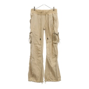 goa ゴア Parachute Cargo Pants リネン混チェーン装飾パラシュートカーゴパンツ アイボリー 35025077