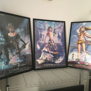 FINAL FANTASY Ｘ-2 ファイナルファンタジー10-2 Ｘ-2 非売品　販売告知用ポスター　ユウナ　リュック　パイン　B2 3種類