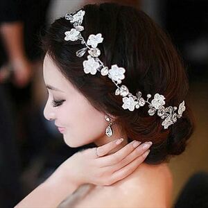 Precious Lady お花と真珠のヘアアクセサリー
