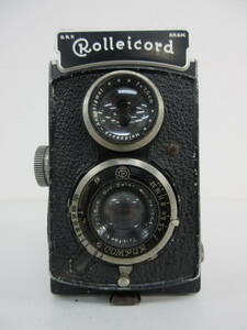 中古 カメラ ２眼レフ Rolleicord ローライコード Heidoscop-Anastigmat 7.5cm / 1:4.5 7.5cm Carl Zeiss ※動作未確認 ／K