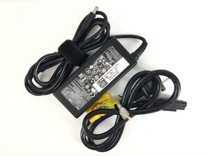 DELL純正 19.5V 3.34A ×1個 外径4.5mm 細ピン 65W HA65NS5-00 LA65NS2-01 等 電源ケーブル付 中古 動作保証【送料無料】