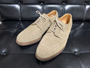 クロケット&ジョーンズ TYNE Beams f 別注 Crockett&Jones ウイングチップ ドレスシューズ スエード