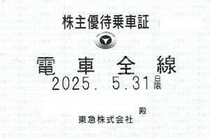 東急電鉄 株主優待乗車証 電車全線 定期券タイプ