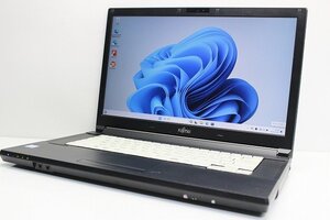 1円スタート ノートパソコン Windows11 富士通 LIFEBOOK A577 15.6インチ 第7世代 Core i3 SSD128GB メモリ4GB カメラ WPS office搭載