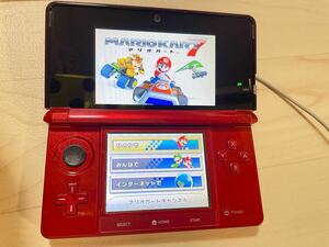 動作確認済　 Nintendo ニンテンドー3DS 本体　マリオカート7ソフト付　 任天堂