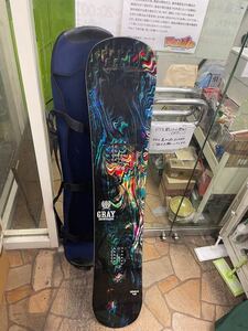 ○E9434 Gray snowboards グレイ　GENIUS 49 スノーボード　148cm○