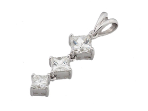 Pt900 1.03ct 角ダイヤモンド ペンダントトップ 瀬戸質店 レセット 中古B IP