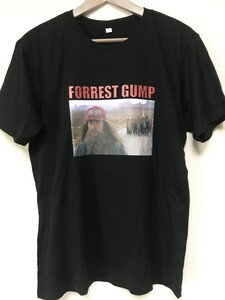 Forrest Gump フォレスト・ガンプ Tシャツ サンプリング ブラック 90s 洋画 トム・ハンクス シネマ ハリウッド 映画 半袖 サンプリング