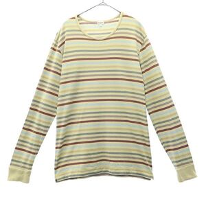 ポールスミス ボーダー 長袖 Tシャツ M ベージュ Paul Smith メンズ