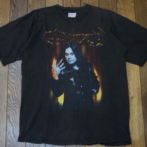 2003 Ozzy Osbourne オジーオズボーン Tシャツ L ブラック 両面 ロゴ メタル バンド ロック metallica Black Sabbath slayer megadeth