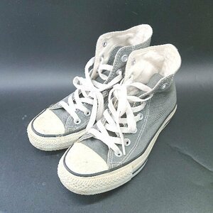 ◇ Θ CONVERSE コンバース 1Ｃ988 ハイカットスニーカー サイズ23 グレー ホワイト レディース E