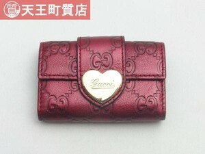 美品【GUCCI】グッチ 6連キーケース マイクログッチシマ