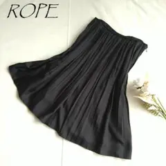 ROPE　ロペ　プリーツ　フレア　ひざ丈スカート 0459