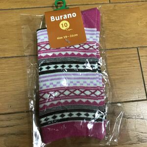 新品未使用　Burano 靴下 19～21cm