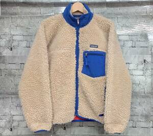 USA製 Patagonia パタゴニア クラシック レトロ カーディガン フリース 23024 FA01 サイズS ベージュ レッド ブルー 店舗受取可