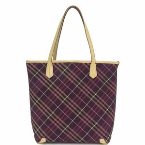 バーバリーブルーレーベル BURBERRY BLUE LABEL トートバッグ ショルダーバッグ ショルダートート ボルドー ノバチェック柄